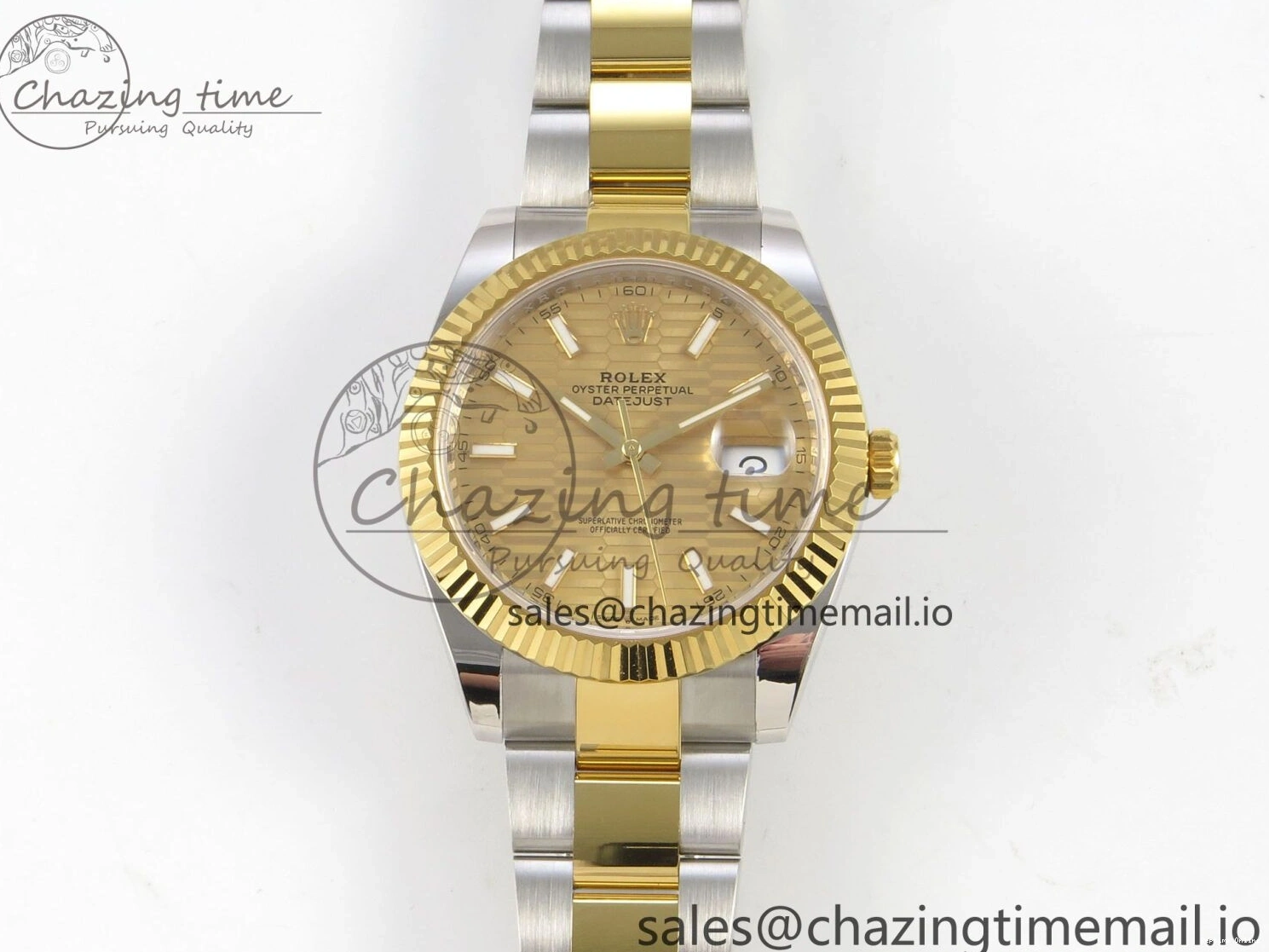 0521 DateJust 41 126333 SS YG ARF 1:1 Best Edition YG Texture Stick Dial on Oyster Bracelet SH3235 (Weighted) Efficient 209
